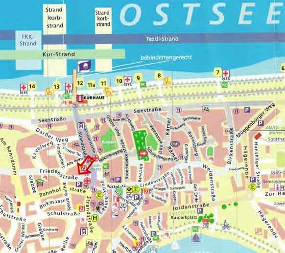 Ortsplan von Zingst